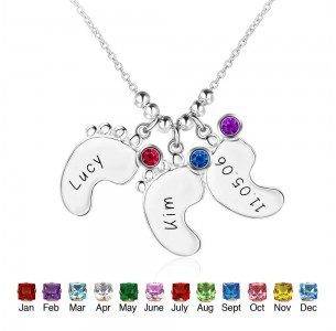 Personalized Birthstone Necklace JEWJONE101415